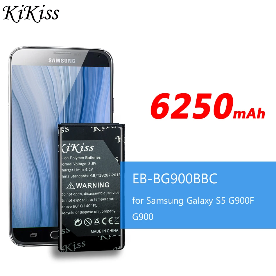 Аккумулятор KiKiss для телефона Samsung Galaxy S3 S4 S5 i9300 i9500 i9505 G900 Bateria B600BE/B600BC/EB L1G6LLU/EB