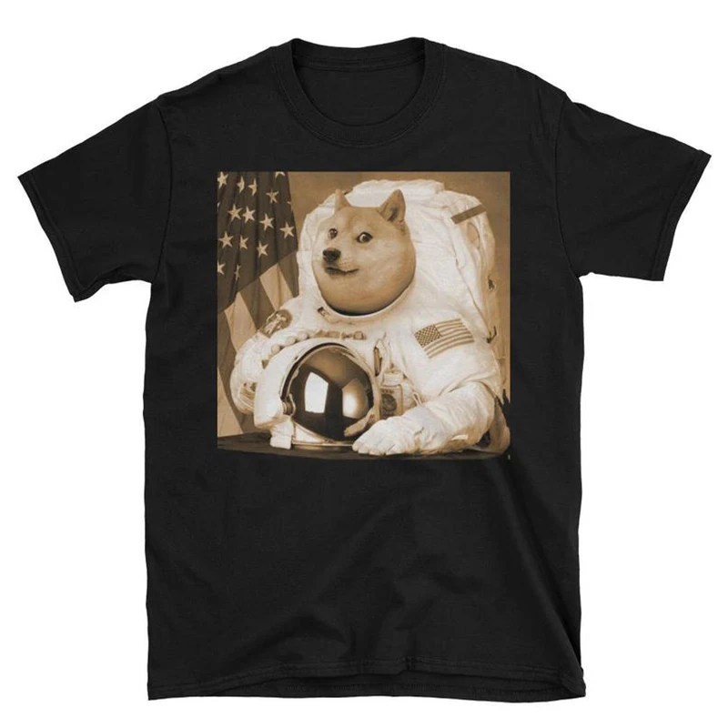 

Dogecoin Loose fashion printed short-sleeved T-shirt