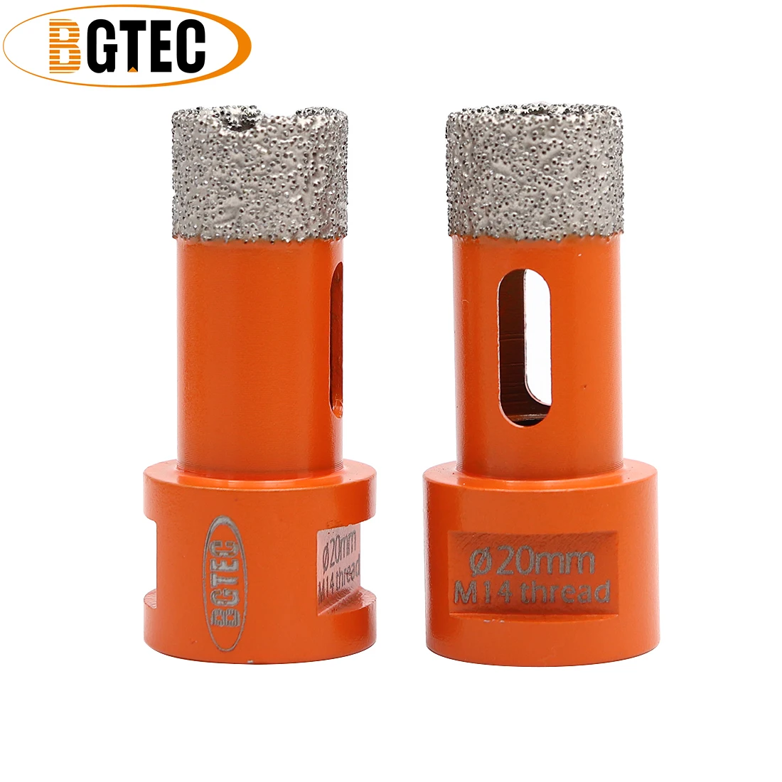 

BGTEC 2 шт. Dia20mm вакуумные пайки Алмазные Сверла M14 резьбовые сверла коронки фарфоровые гранитные мраморные керамические отверстия пила