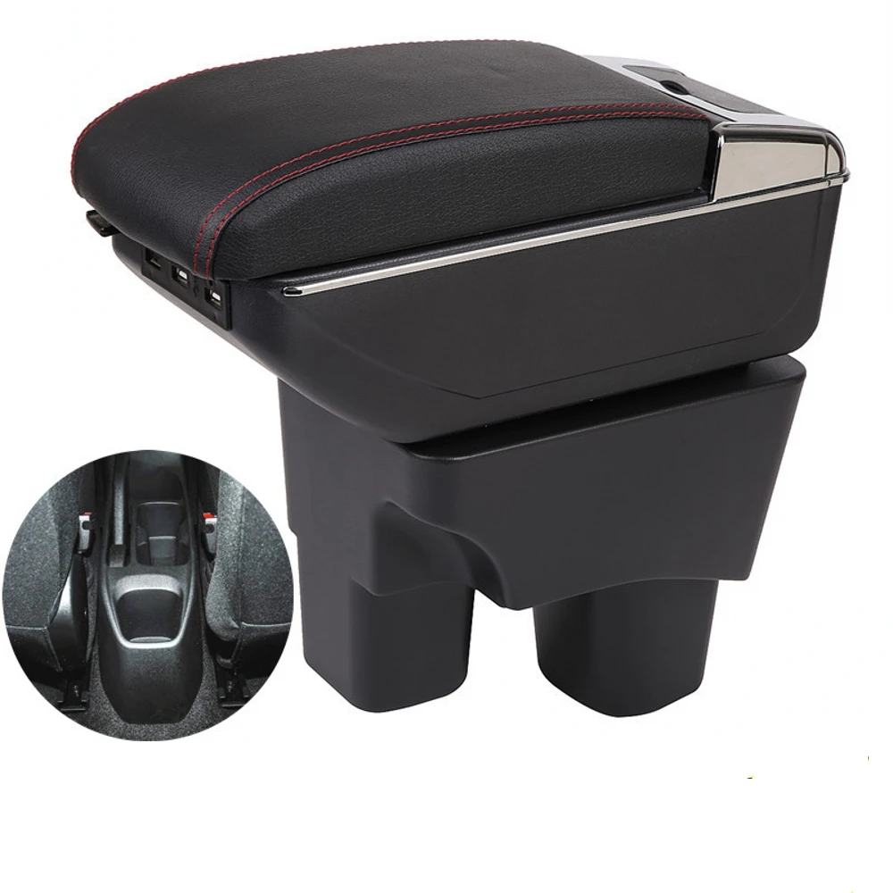 

Arm Rest For Chevrolet Onix Cobalt Armrest Box Center console central Store content box with cup holder ashtray USB interface