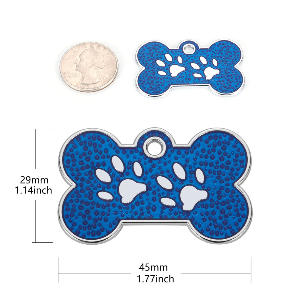 Персонализированные идентификационные бирки для питомцев с гравировкой