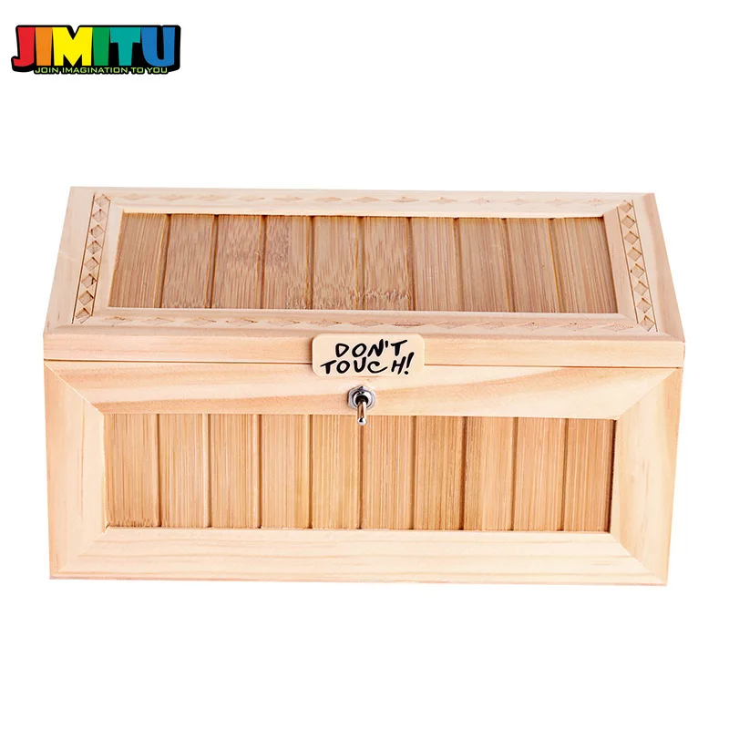 JIMITU забавная игрушка обновленная деревянная электронная бесполезная коробка со