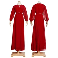 2022 eid mubarak muslim arabic long dress abaya dubai kaftan dresses abayas for women robe longue islamic clothing with belt