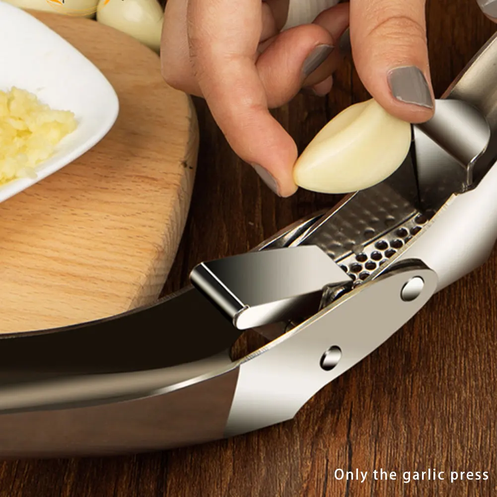 

Nut Kitchen Tool Cookware Small Hole Squeeze Home Durable Garlic Press Chopper Restaurant Peanut Stainless Steel Ginger Crusher