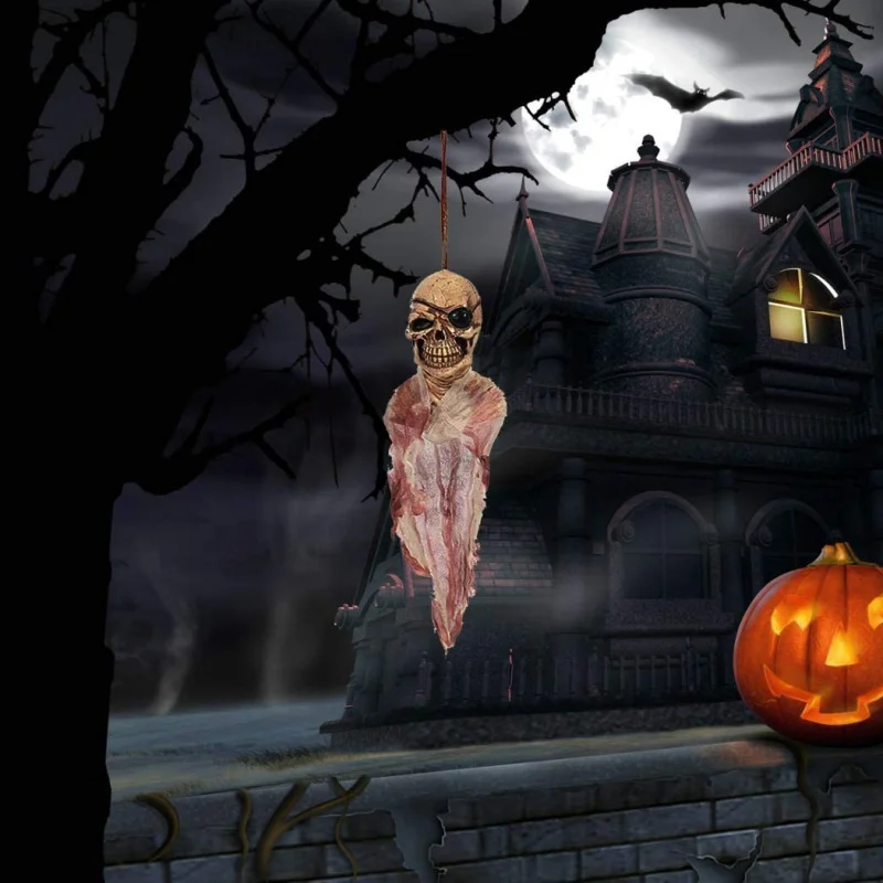 Хэллоуин призрак ужас детский дух висит страшный голова бар дом с привидениями
