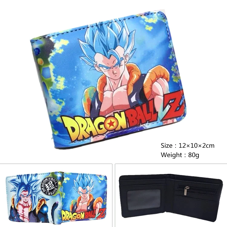 Аниме Dragon Ball Z кошелек Супер Saiyan Goku Vegetto для мальчиков и девочек карман на молнии для монет PU короткий держатель для карт - Цвет: Z