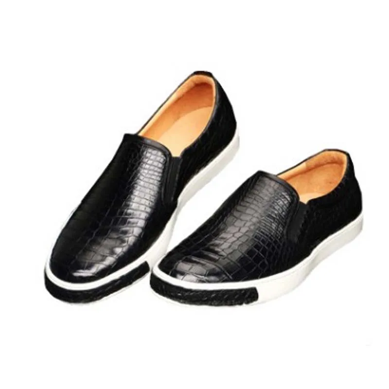 

dongou Fashion men crocodile shoes male shoes Genuine crocodile leather The crocodile leisure summer style men shoes
