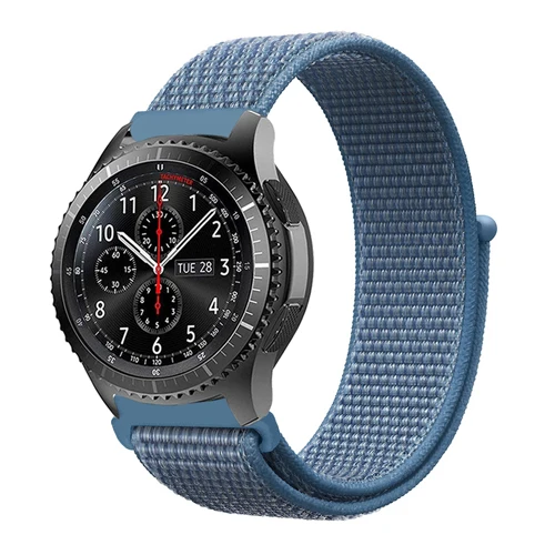 Cape blue 22 мм 20 мм Шестерня S3 ремешок для samsung Galaxy Watch 42 мм 46 мм полоса Frontier Классическая активная спортивная нейлоновая петля для samsung S3 S2 - Цвет ремешка: Cape blue