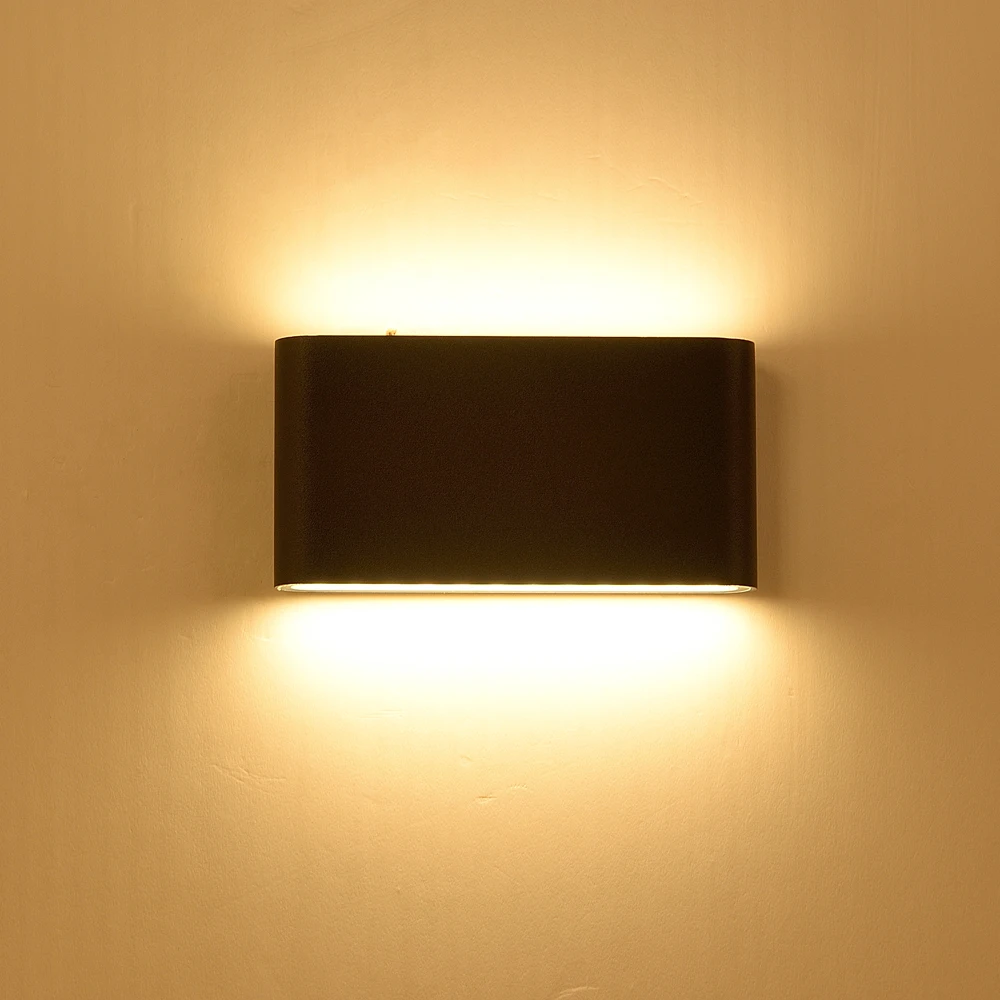 

6W/12W LED Wall Light Outdoor Waterproof IP65 Porch Garden Wall Lamp & Indoor Bedroom Bedside Decoration Lighting Lamp Aluminum