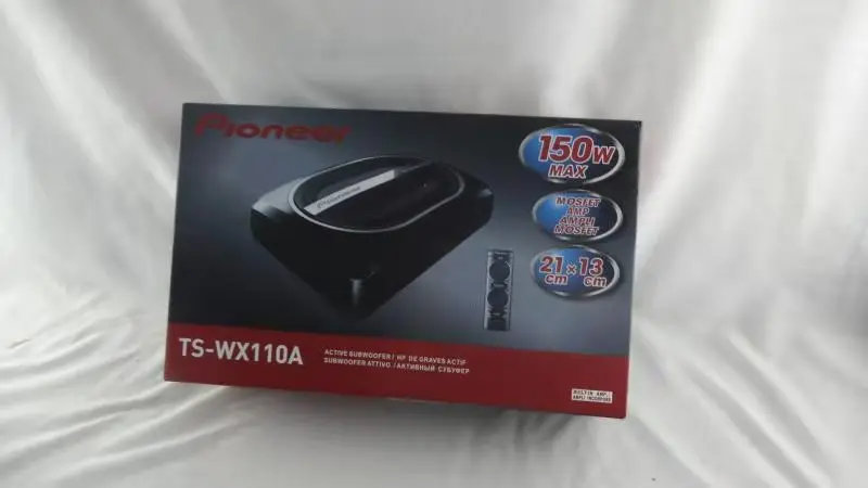 Бесплатная доставка Pioneer 150 Вт 20 см × 13 автомобильный сабвуфер TS WX110A MOSEET AMP из