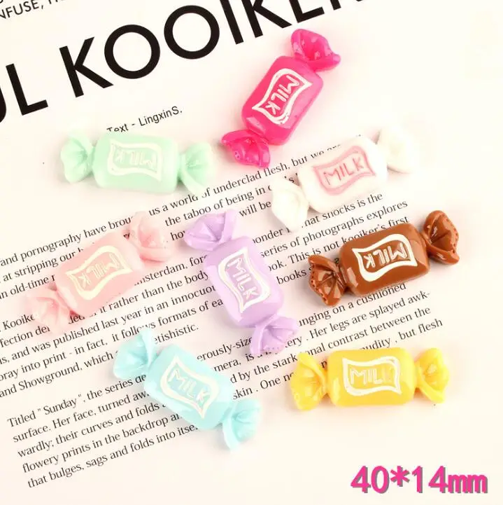 10pcs/lot Candy flatback Resin Cabochons Scrapbook Craft DIY Embellishments decor Headwear accessories | Дом и сад