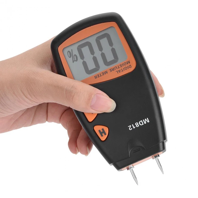 Junejour 0-99.9% Two Pins Digital Wood Moisture Meter Humidity Tester Hygrometer Timber Damp Detector Large LCD Display | Инструменты