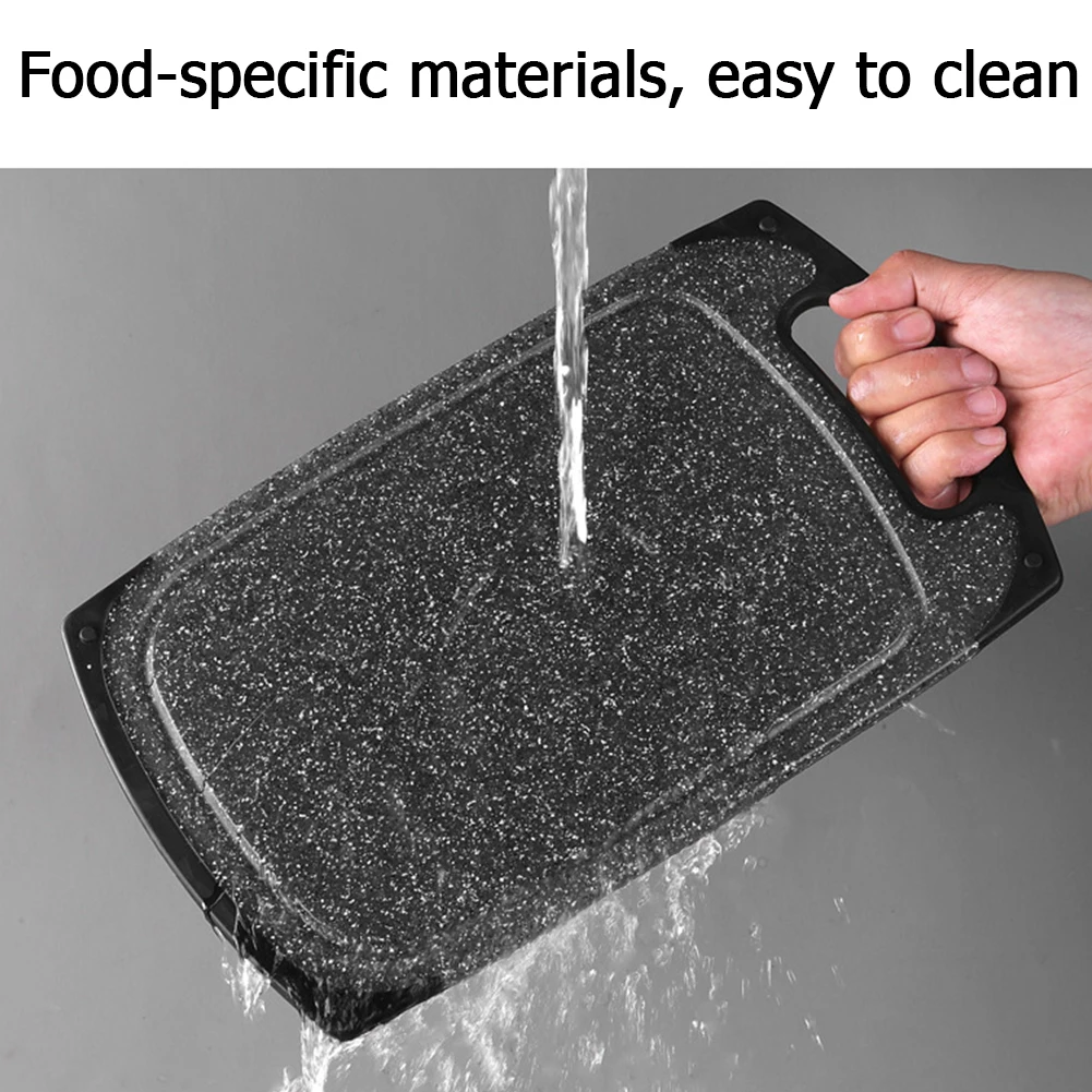 Антибактериальная разделочная доска из полипропилена имитация мрамора для