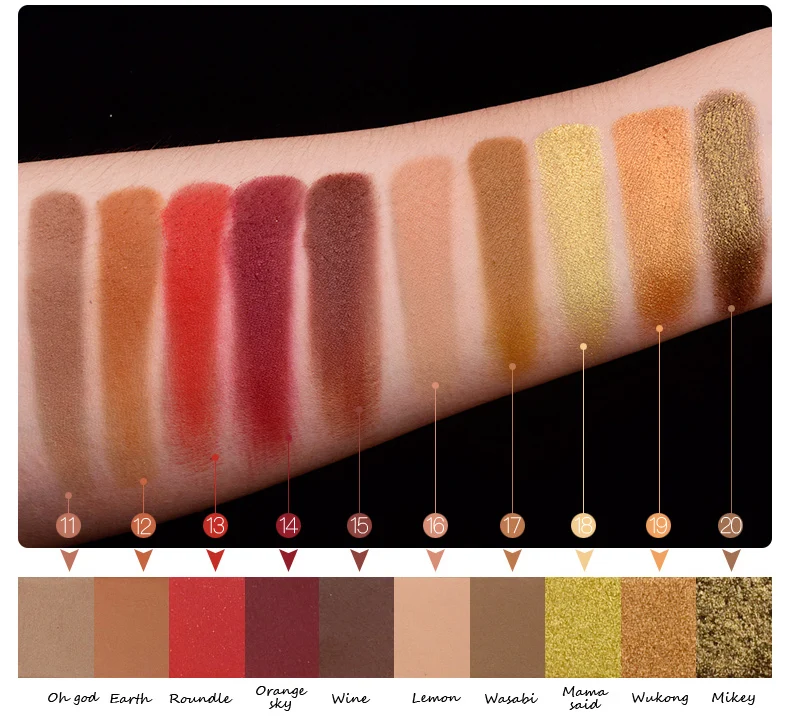 LITTLE ELFOS 30 Color Glitter Eyeshadow Palette HIGH PIGMENT Pressed Shimmer Matte Eye Shadow MakeUp professional