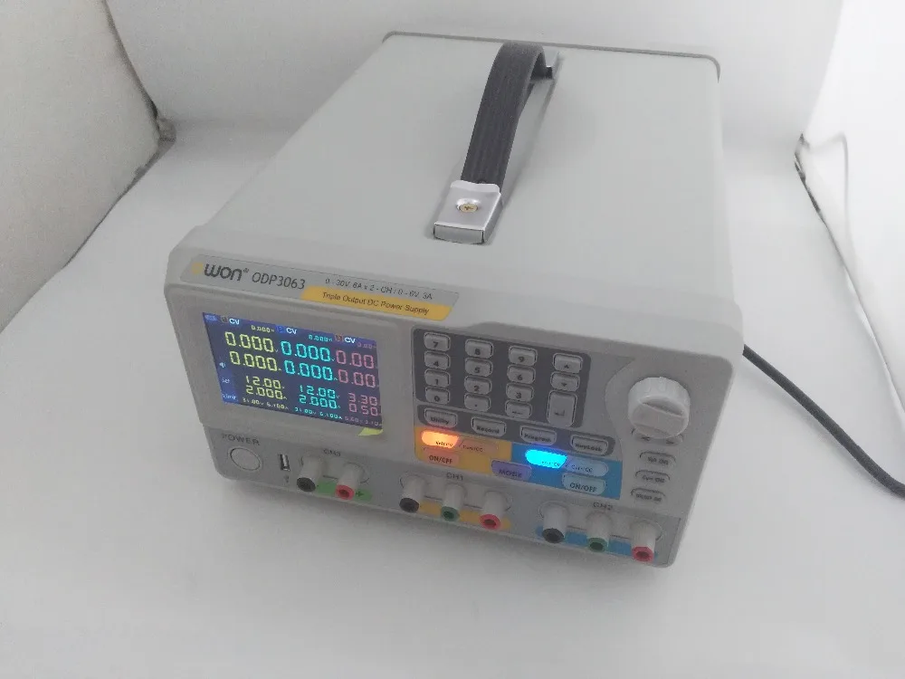 OWON ODP3063 3-канальный выход с 2-канальным 0-30 V/6A и 0-6 V/3A программируемый источник питания постоянного тока