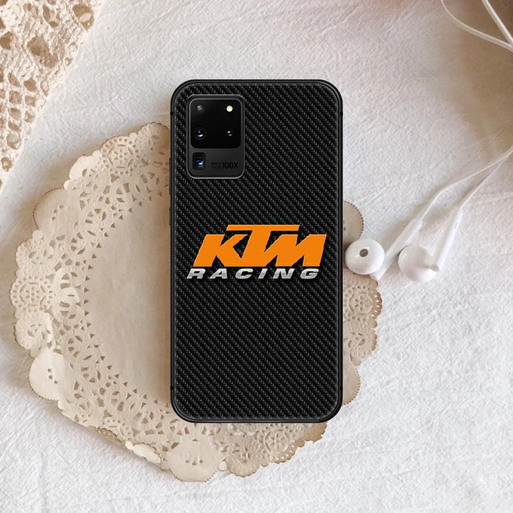 

KT Motorcycle Phone Case Cover Hull For Samsung Galaxy S 7 8 9 10 e 20 FE uitra plus Note 9 10 20 black Waterproof Soft Coque 3D