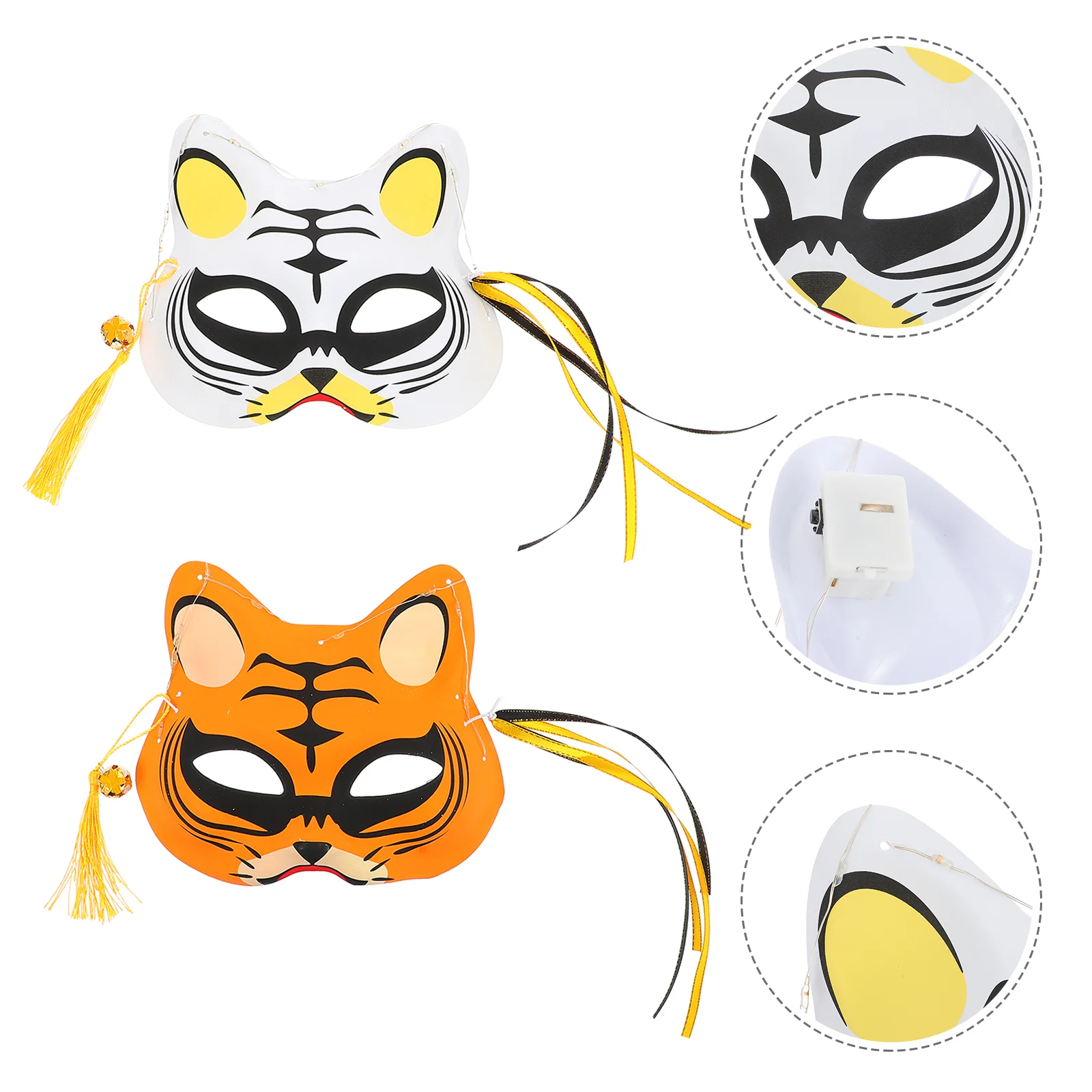 

2 шт. Половина лица Мерцающая фотография платье-Up Вечеринка фотомаска реквизит