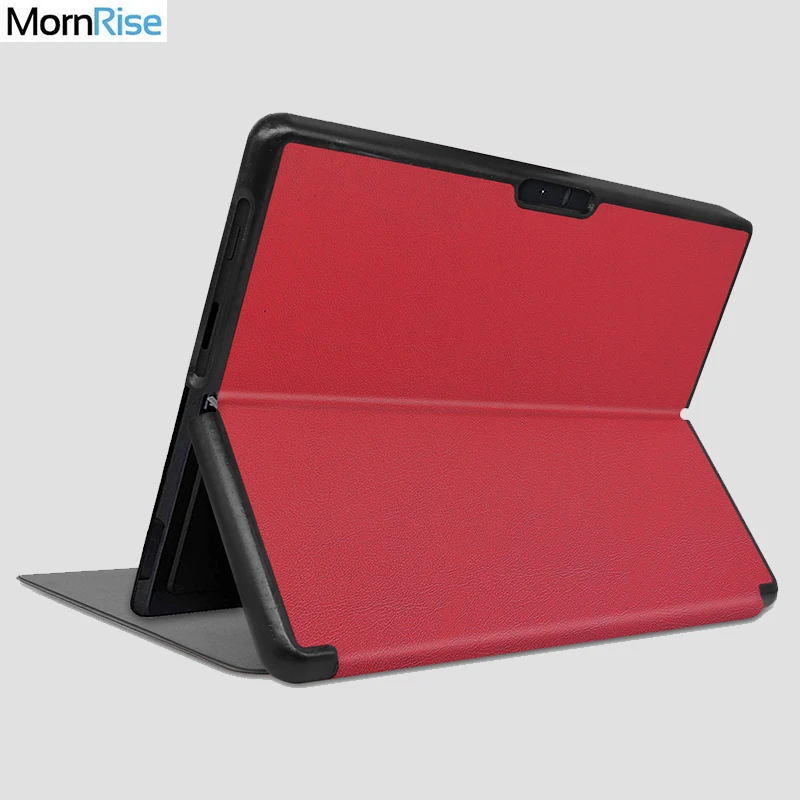 Чехол книжка для Microsoft Surface Pro X роскошный Магнитный чехол 13 дюймов кожаный s