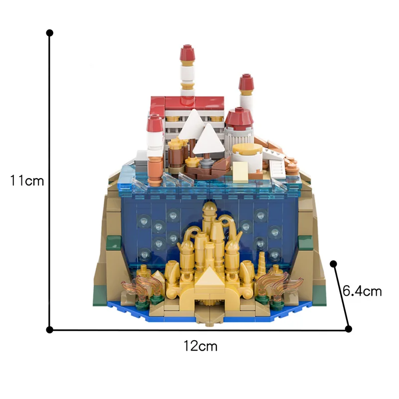 

Friends For Girl Little Mermaid Princess Castle Building Blocks MOC Friends House Modular Bricks Toys For Children Gift