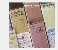 vintage travel ticket bill notes daily agenda to do list check list memo pad sticky notes mini planner message scratch notebook