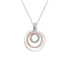 2021 Новый двухцветный круглый кулон и ожерелье из стерлингового серебра 925 пробы ювелирные изделия ожерелья для женщин Свадебная вечеринка подарок ожерелья