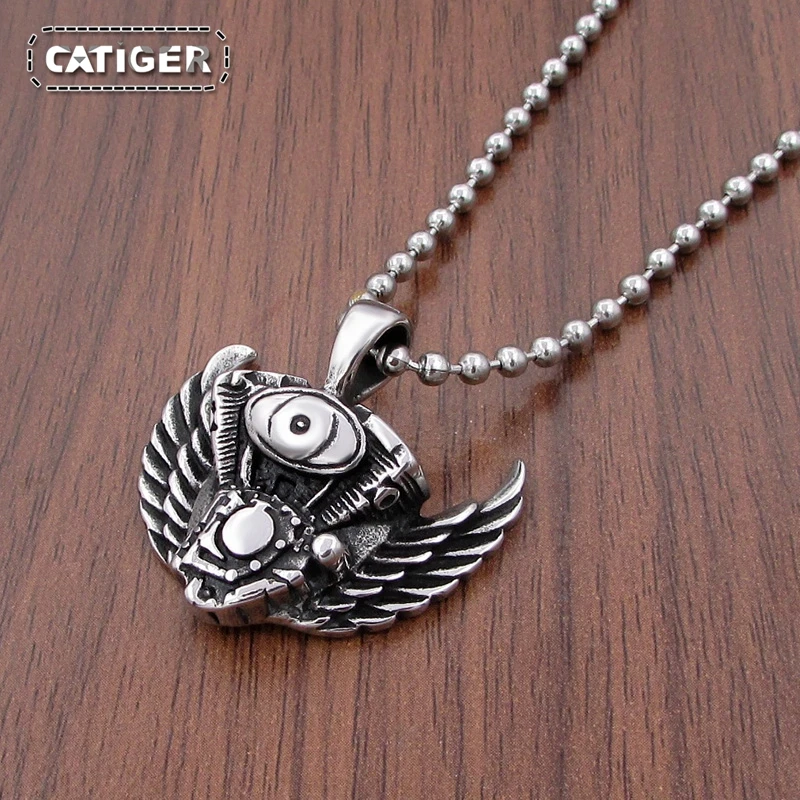 Бесплатная доставка Классическая Байкерская Подвеска из нержавеющей стали 316L с