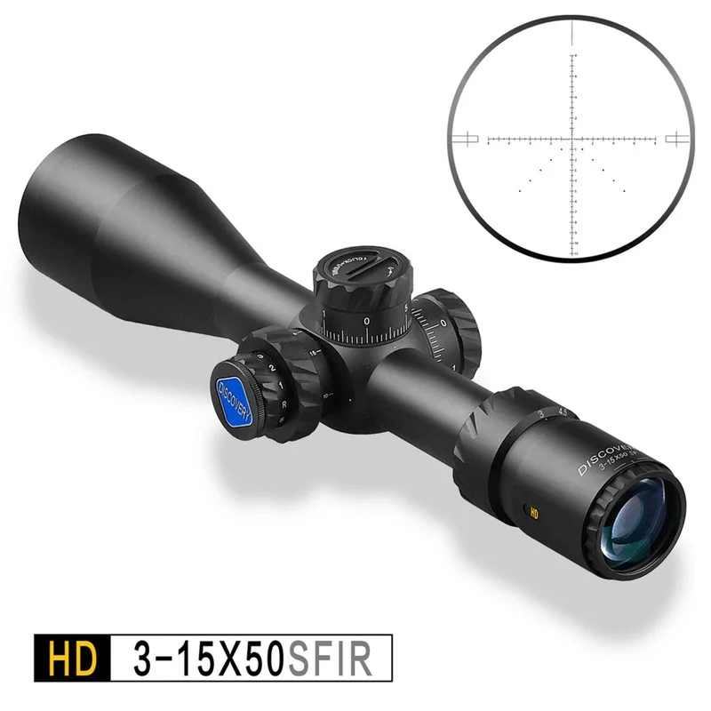 . Прицел для огнестрельного оружия 338 секунды HD 3 15X50SFIR Disocvery с подсветкой высокое