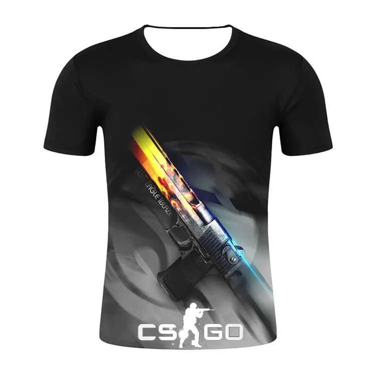 Слоновая кость CS GO футболка для геймеров,, горячая Распродажа, счетчик Страйк, глобальная атака, CSGO, Мужская футболка, высшее качество, брендовая одежда, забавная 3D футболка - Цвет: Слоновая кость