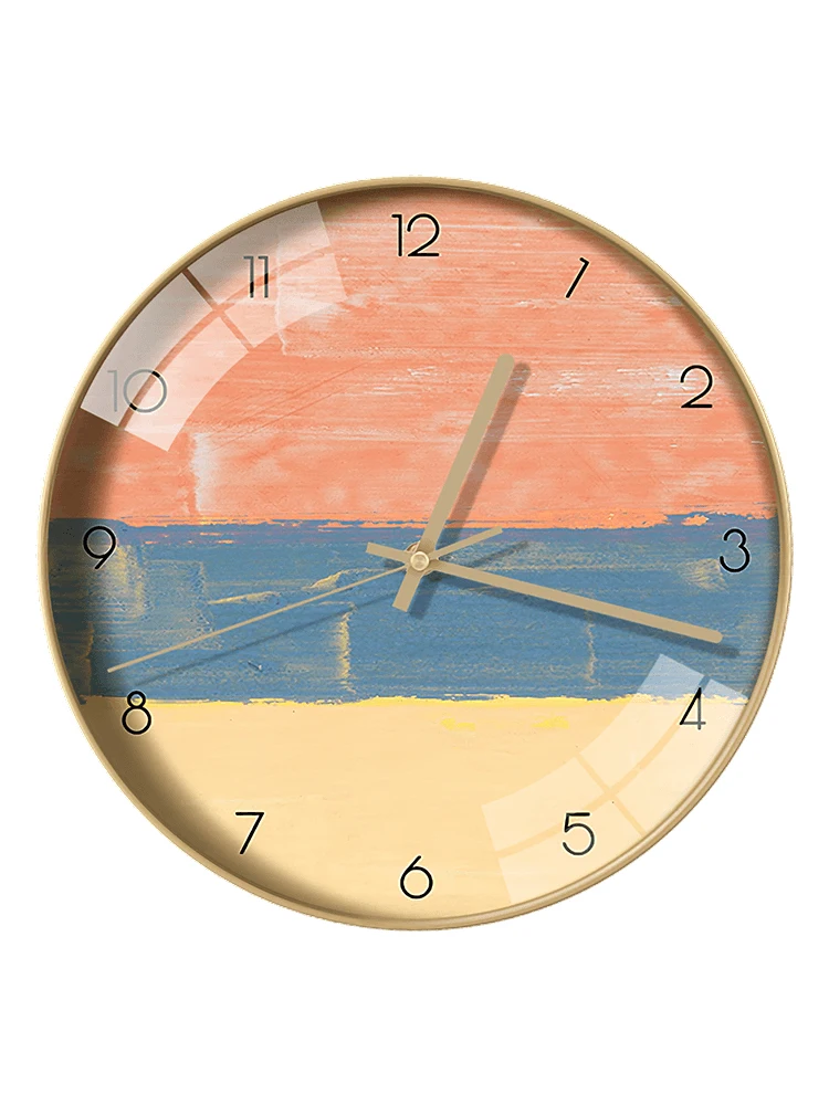 

Silent Modern Wall Clock Nordic Design Round Living Room Wall Clock Minimalist Colored Relojes De Pared Home Decoration BL50WC