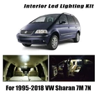 Для Volkswagen VW Sharan 7 м 7N 1995-2018 автомобиля светодиодный Интерьер Карта Купол Магистральные светильник комплект Canbus автомобильный светильник ing аксессуары