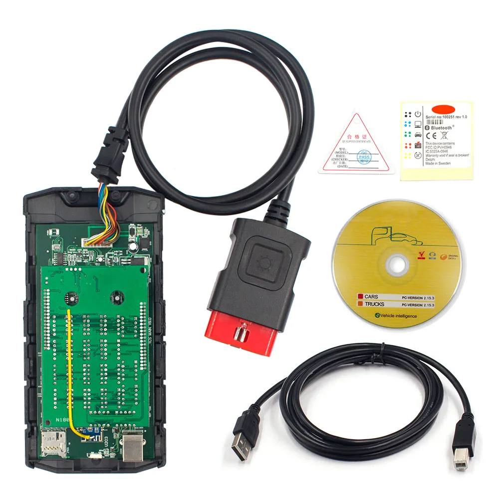 Автомобильная диагностика для Delphi CDP TCS DS150E BT двойная зеленая печатная плата V3.0 Real