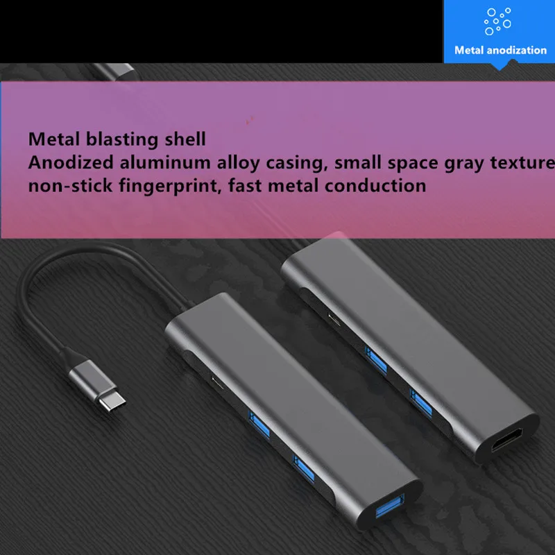 Многофункциональная Тип-C интерфейс концентратор HDMI USB3.0 SD карты памяти для Apple huawei Mac Book Xiaomi Тетрадь Коврики 10 Pro samsung S8 9