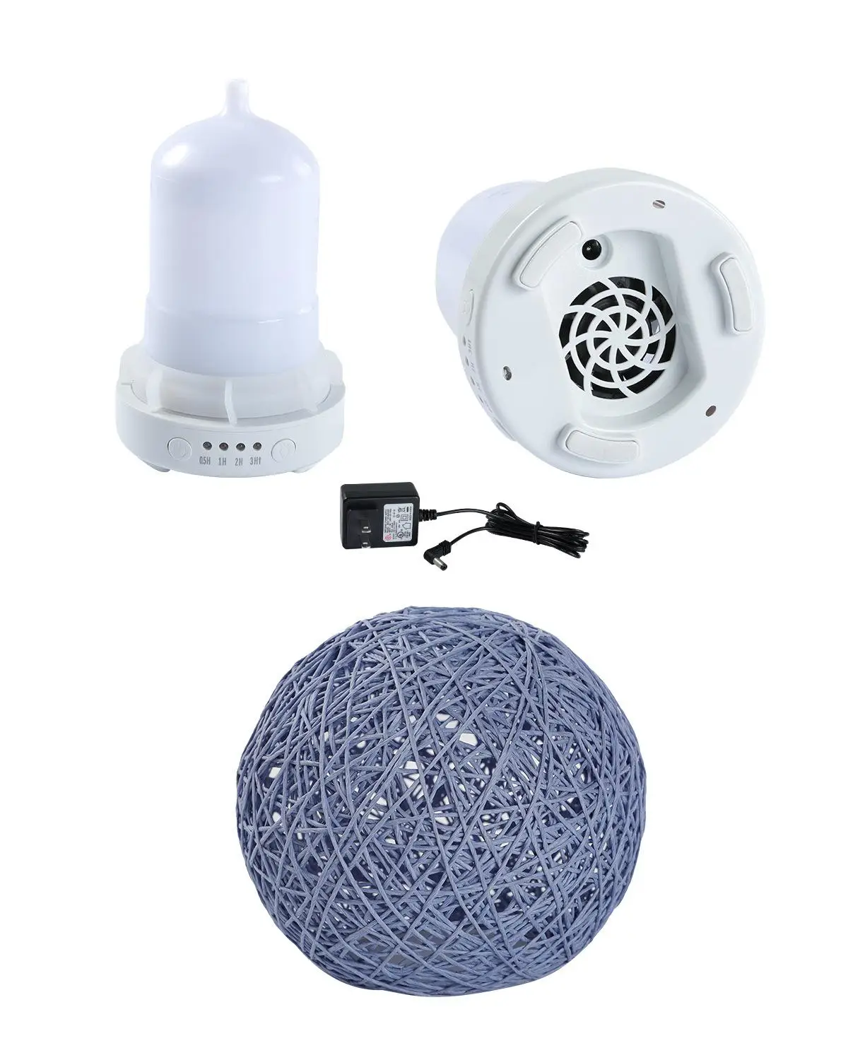 

120ML creative rattan ball aromatherapy machine round household humidifier 7 colour night light 12W
