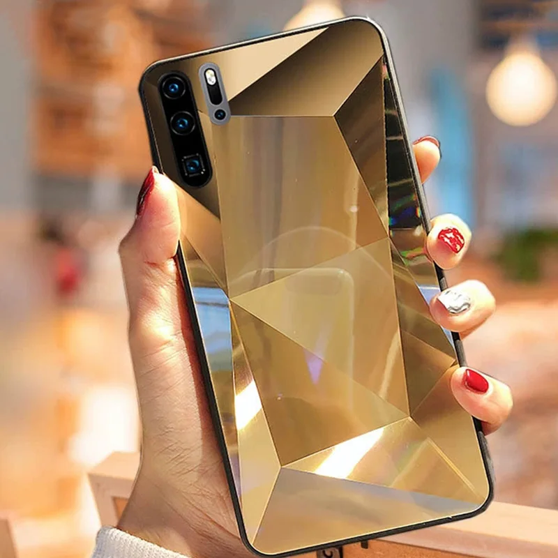 Diamond 3D Mirror Case For Samsung Galaxy A13 A53 A23 A33 A32 A52 A72 A71 S23 S22 Ultra S21 Plsu S20 FE Note 10 20 Glitter Cover