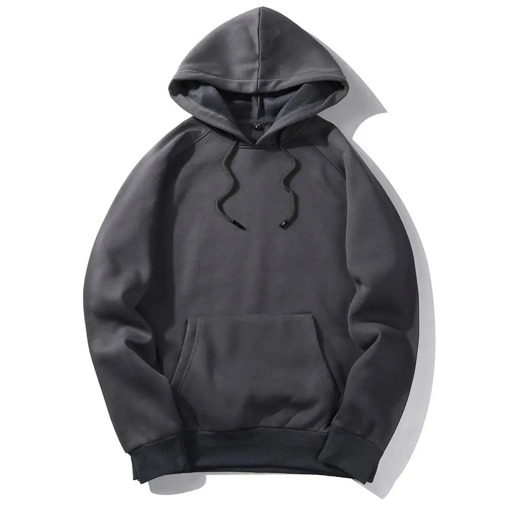 Customed  Brand Men's Hoodies 2020 Autumn Winter Male Casual Hoodies Sweatshirts Men's Solid Color Hoodies Sweatshirt Tops