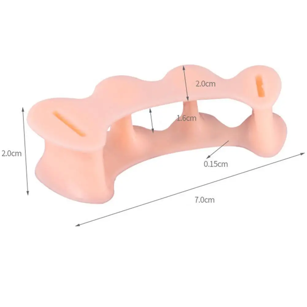 

2Pcs Toe Separator Hallux Valgus Bunion Corrector Orthotics Feet Bone Thumb Adjuster Correction Pedicure Toe Straightener Care