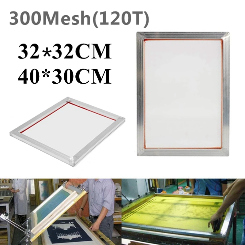 32x3 2 см/30x40 см 300 м алюминиевая рама для трафаретной печати с 120T полиэфирной
