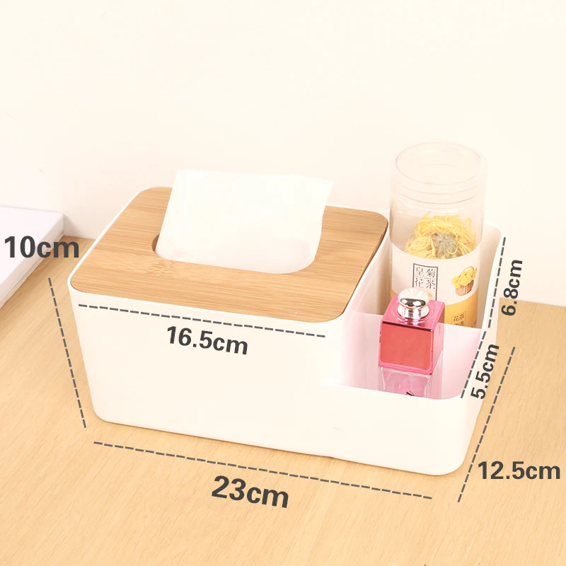 Bamboo Tissue Boxes Napkin Holder Wooden Cover Paper Handkerchiefs Car Home Dining Table Kitchen Storage Organization Items | Дом и сад