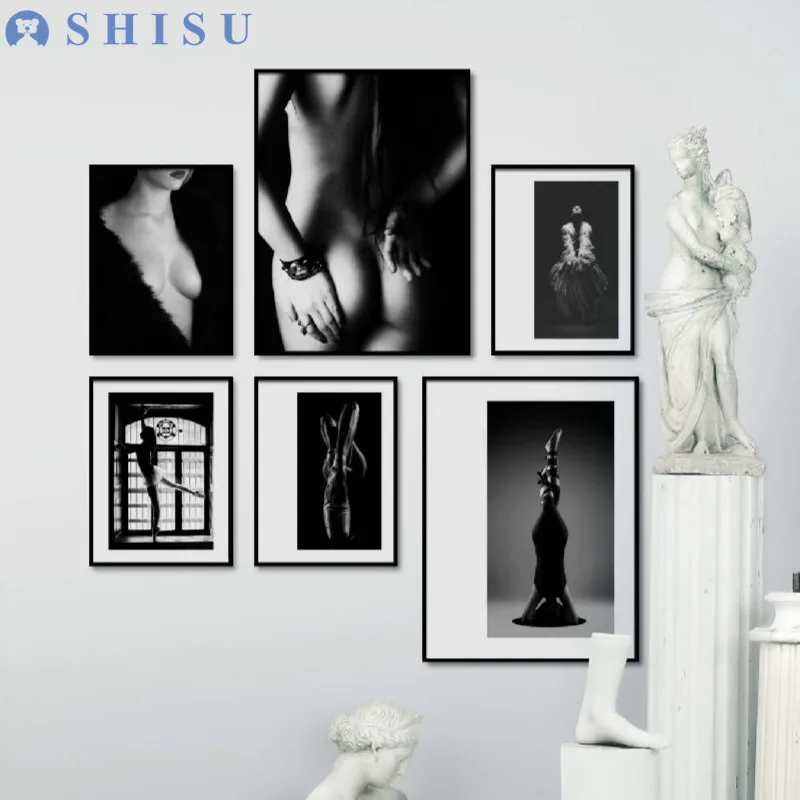 Shisu 6 шт. телесный угол тела сексуальная девушка танцовщица Печать на холсте