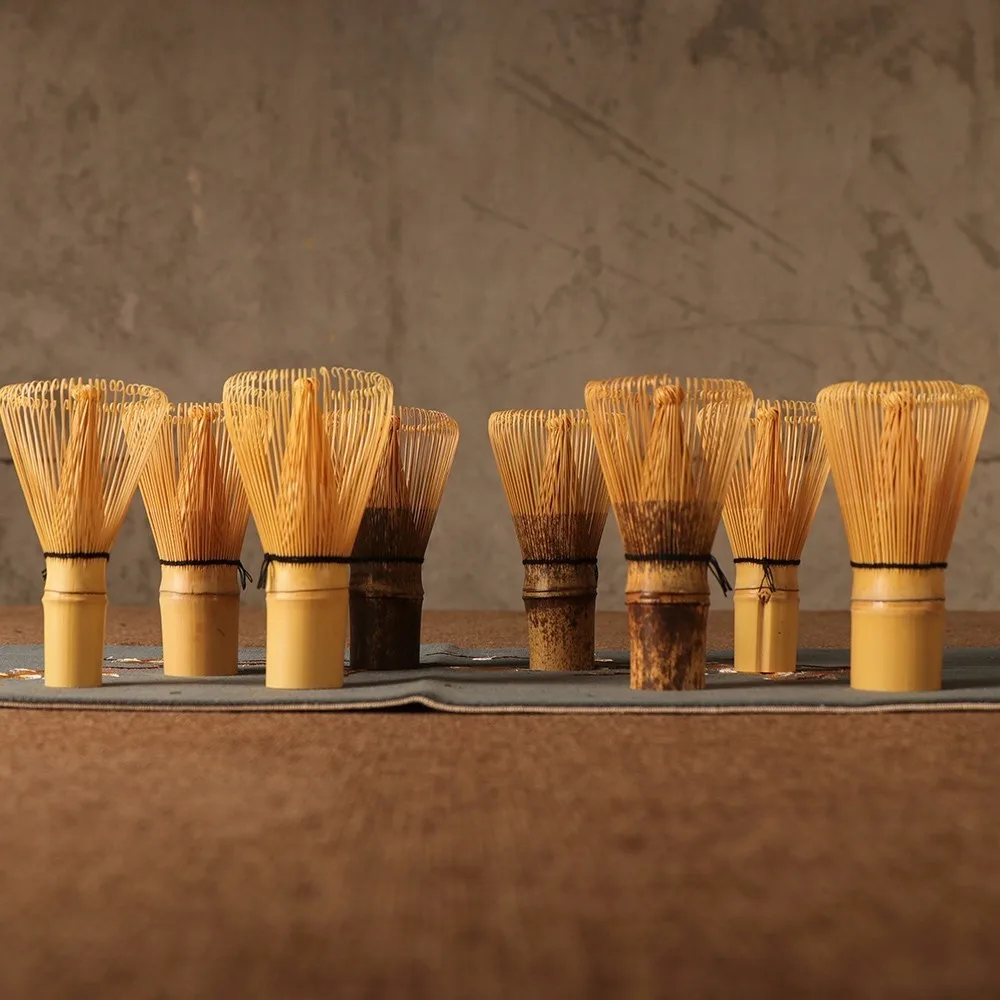 Японский Церемония Бамбук Matcha практический порошок венчик 80 100 Чай щетка Chasen