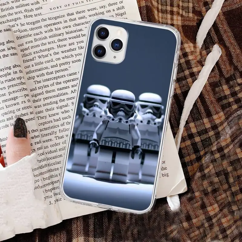 

Movie Wars Stars Stormtrooper Phone Case for iphone 6s 7 8plus xr xs max 11 12 pro max mini funds clear