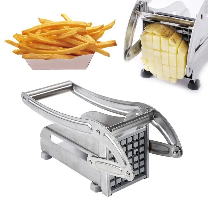 

Stainless Steel Manual Potato Cutting Potato Long Fries Machine Potato Pressing Machine Radish Household Slicer Kitchen Gadgets