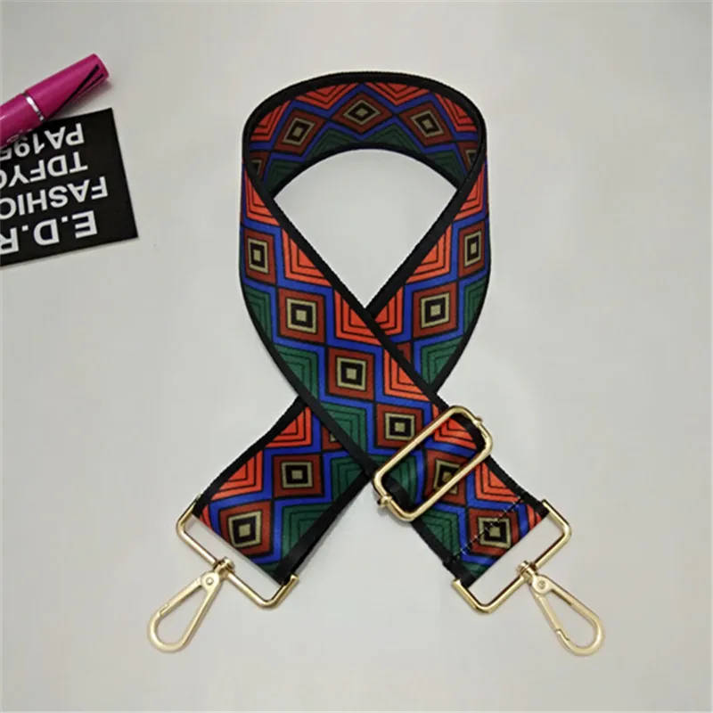 HJKL120x5cm нейлоновая цветная сумка на ремне аксессуары для женщин Радужная Регулируемая Вешалка на плечо сумка на ремне Декоративная Сумка