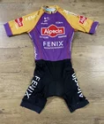 Костюм для велоспорта ALPECIN FENIX TEAM, фиолетовый, с лазерной резкой, 2021