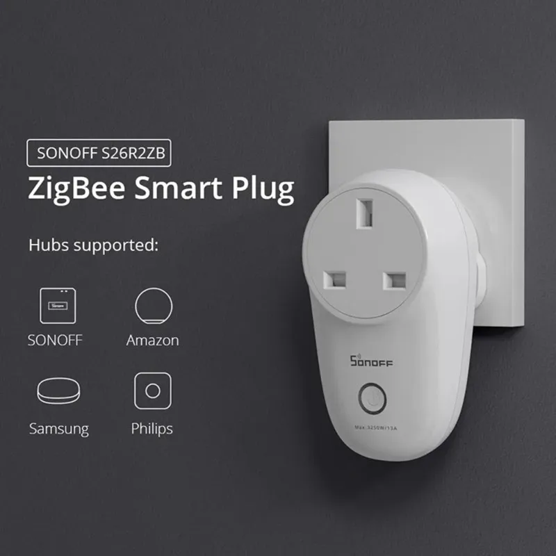Умная розетка SONOFF S26R2 TPF/TPL/TPN 220 В 10 А Wi-Fi/Zigbee