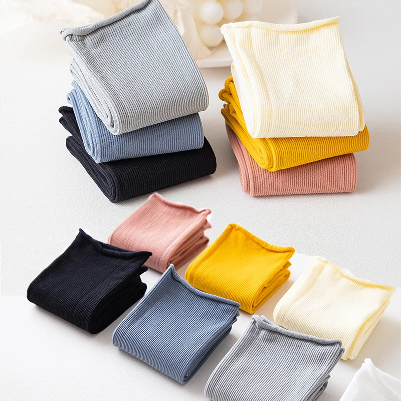 Calcetines holgados para beb&eacute;s y ni&ntilde;os, medias de terciopelo, suaves y c&oacute;modas, largas, coreanas, 1 par-4