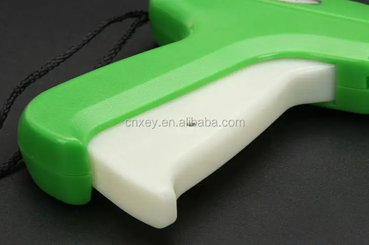 

with bullet hang tag string clothing tag gun