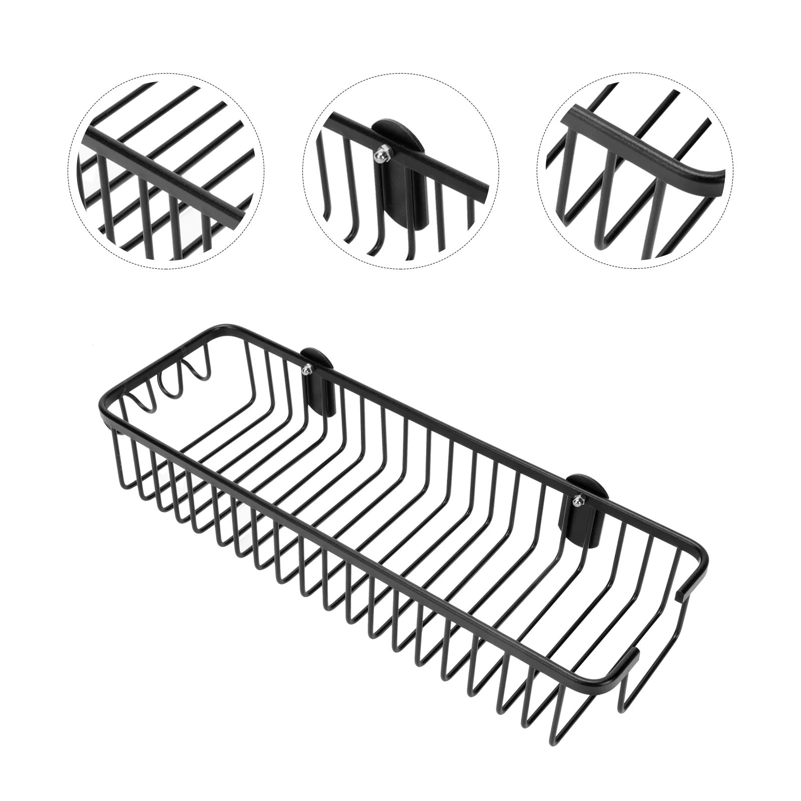 

1Pc Wall-mounted Storage Rack Household Storage Holder Durable Bathroom Rack