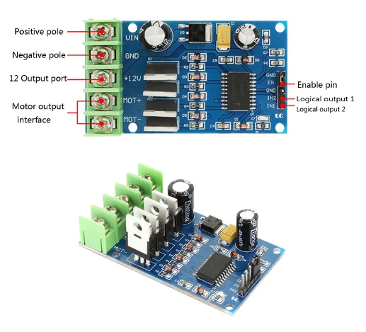 Высокомощный модуль драйвера двигателя H-Bridge 170 Вт для тормозного цикла NMOS