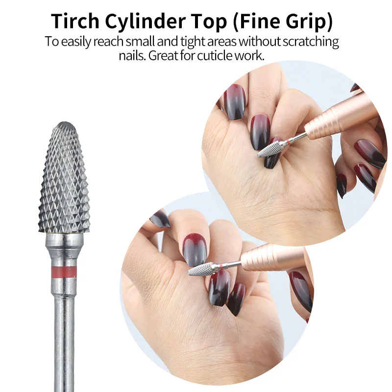 

Tungsten Carbide Nail Drill Bit Milling Cutter For Manicure Machine Electric Nail Drill Mills Cutter Manicure Nail Accessories